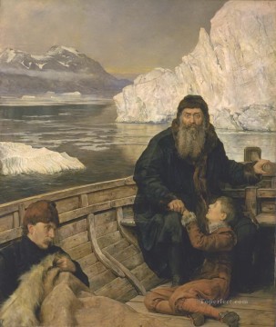 ヘンリー・ハドソンの最後の航海 1881年 ジョン・コリアー ラファエル前派東洋学者 Oil Paintings